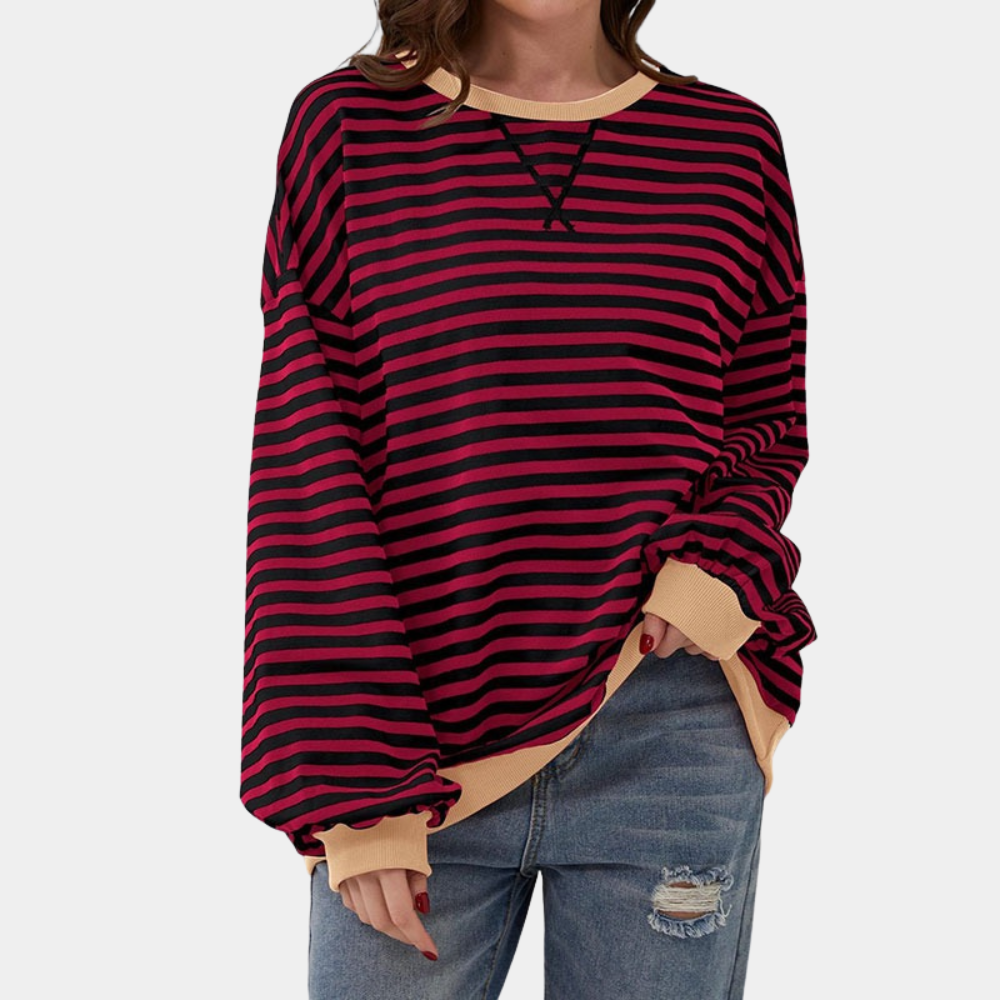 Trui Dames Oversized Gestreept | Warm & Zacht Draagcomfort