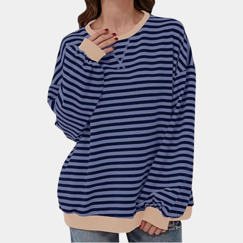 Trui Dames Oversized Gestreept | Warm & Zacht Draagcomfort