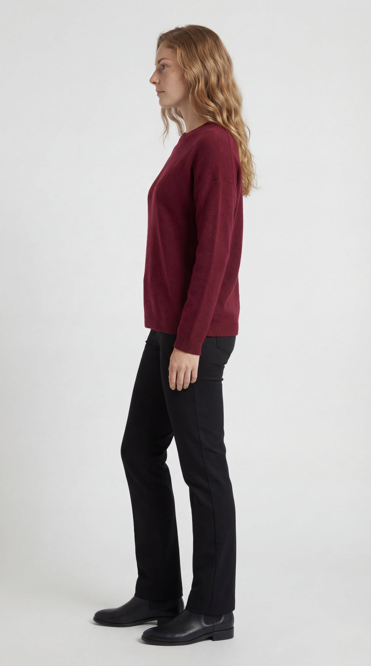 Trui Dames | Oversized Minimalistisch met Ronde Halslijn