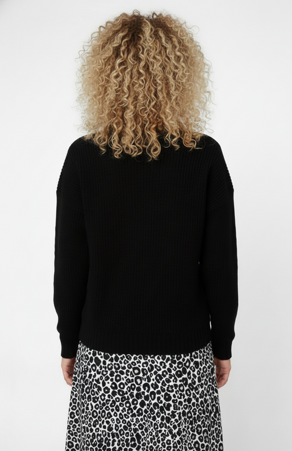 Trui Dames | Oversized Ronde Hals met Geribde Structuur