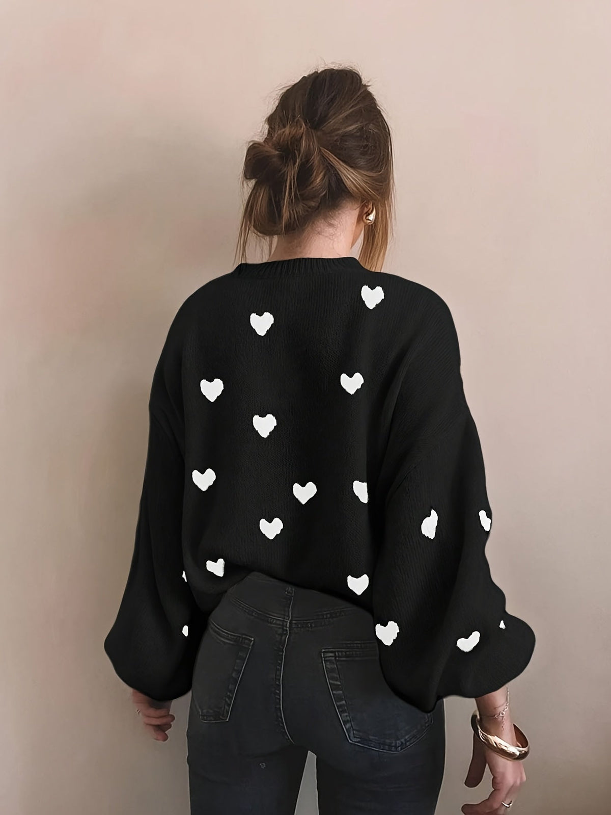Trui Dames | Schattig Hartjesmotief & Ontspannen Draagcomfort