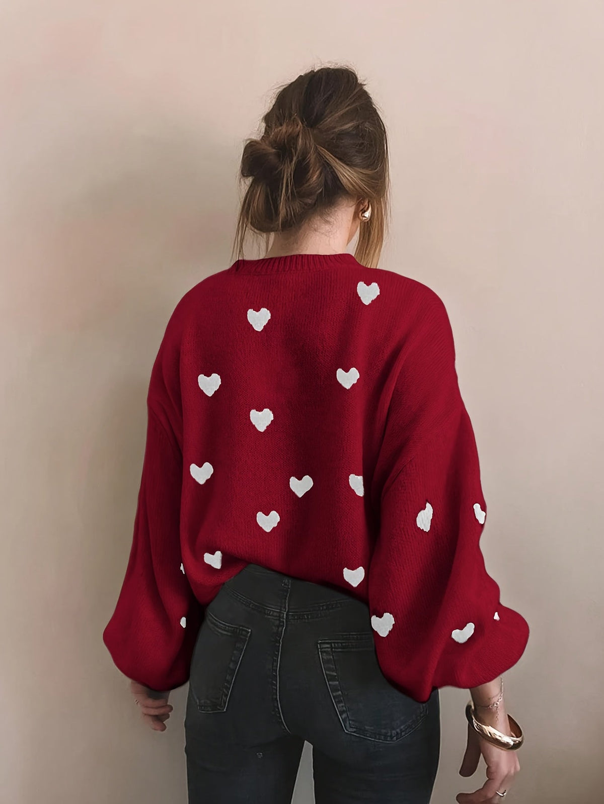 Trui Dames | Schattig Hartjesmotief & Ontspannen Draagcomfort