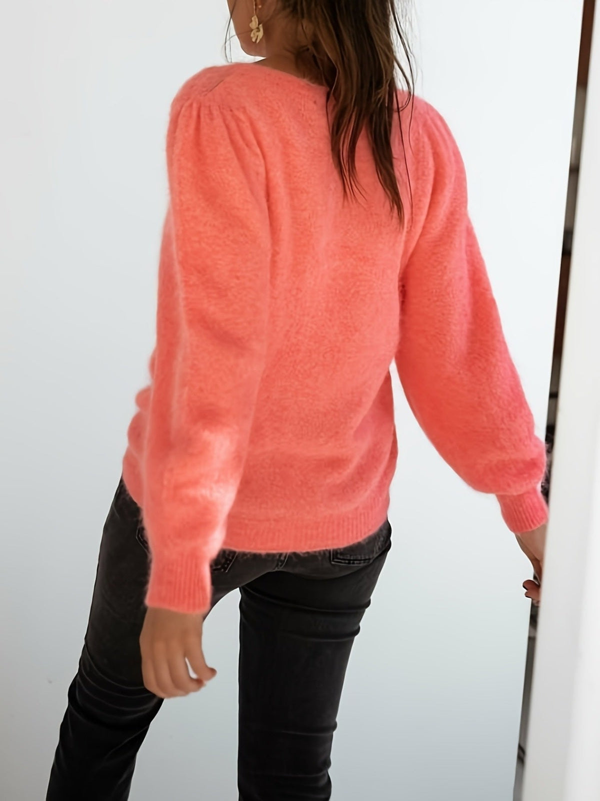 Trui Dames met Geribde Manchetten | Warm & Zacht Comfort