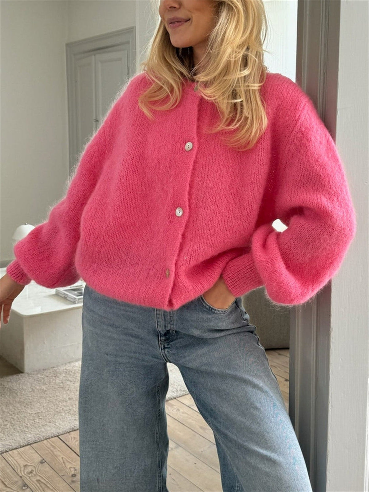 Trui Dames met Knoopsluiting | Warm & Veelzijdig Comfort