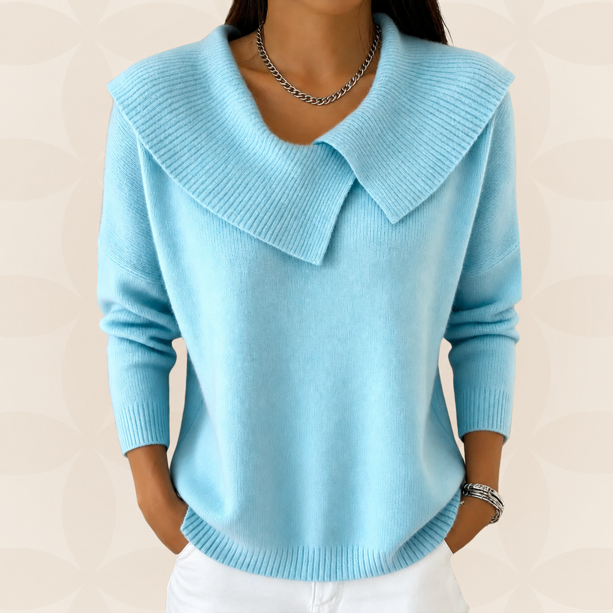 Trui Dames met Kraag | Zachte Warmte & Elegantie