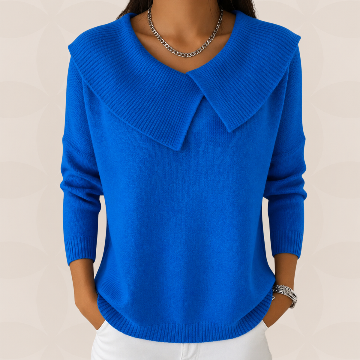 Trui Dames met Kraag | Zachte Warmte & Elegantie