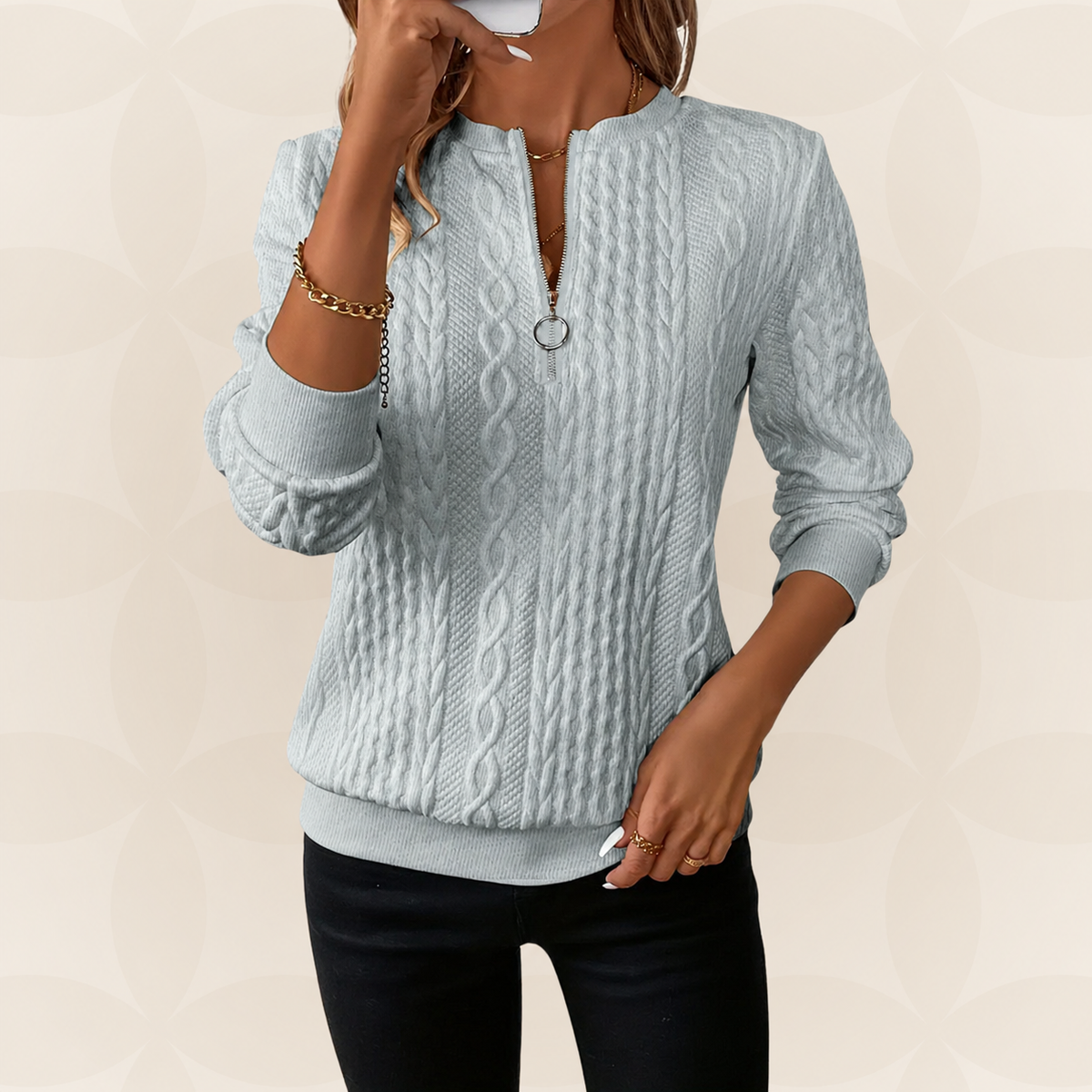 Trui Dames met Rits | Verfijnde Warmte & Comfort