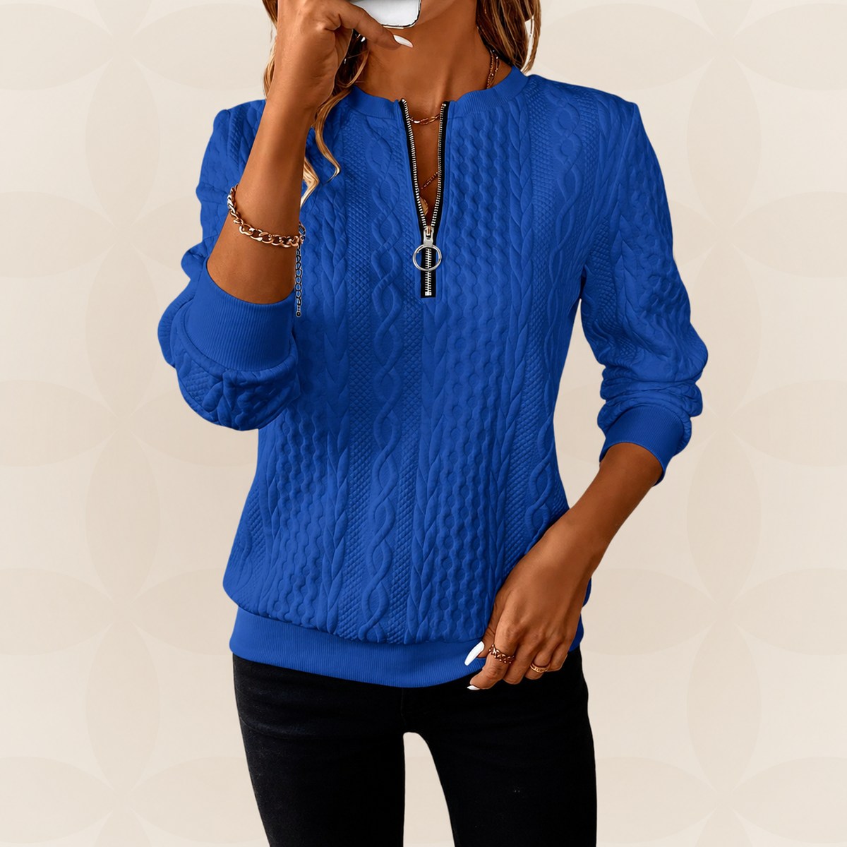 Trui Dames met Rits | Verfijnde Warmte & Comfort
