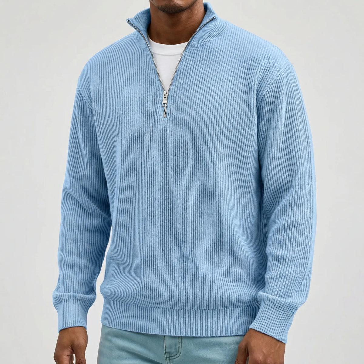 Jan | half zip trui met lange mouw