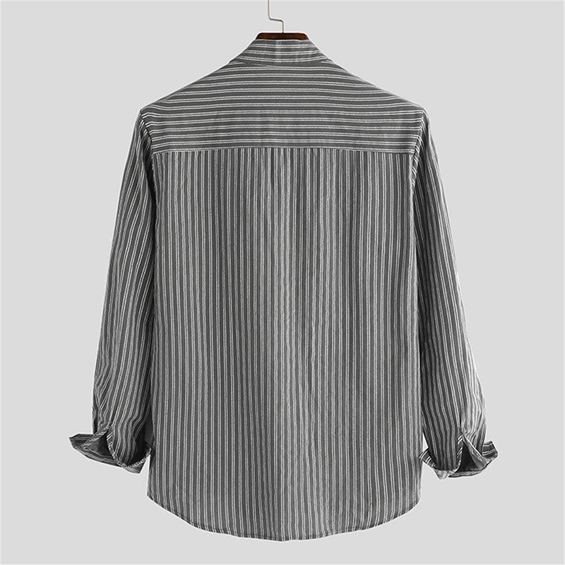 Edward Carter Regular Fit Katoenen Linnen Shirt