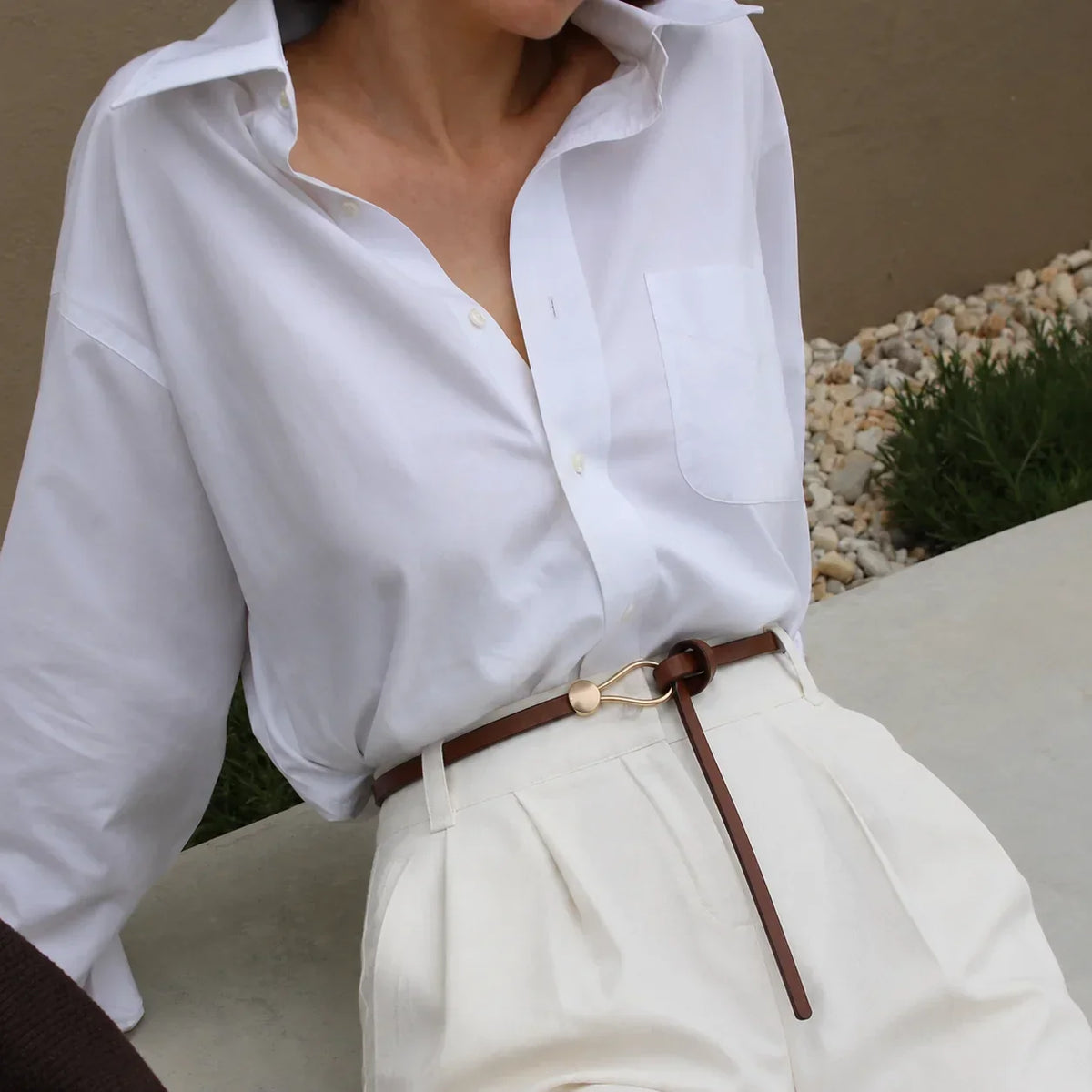 La Marélie Luxe Leren Riem