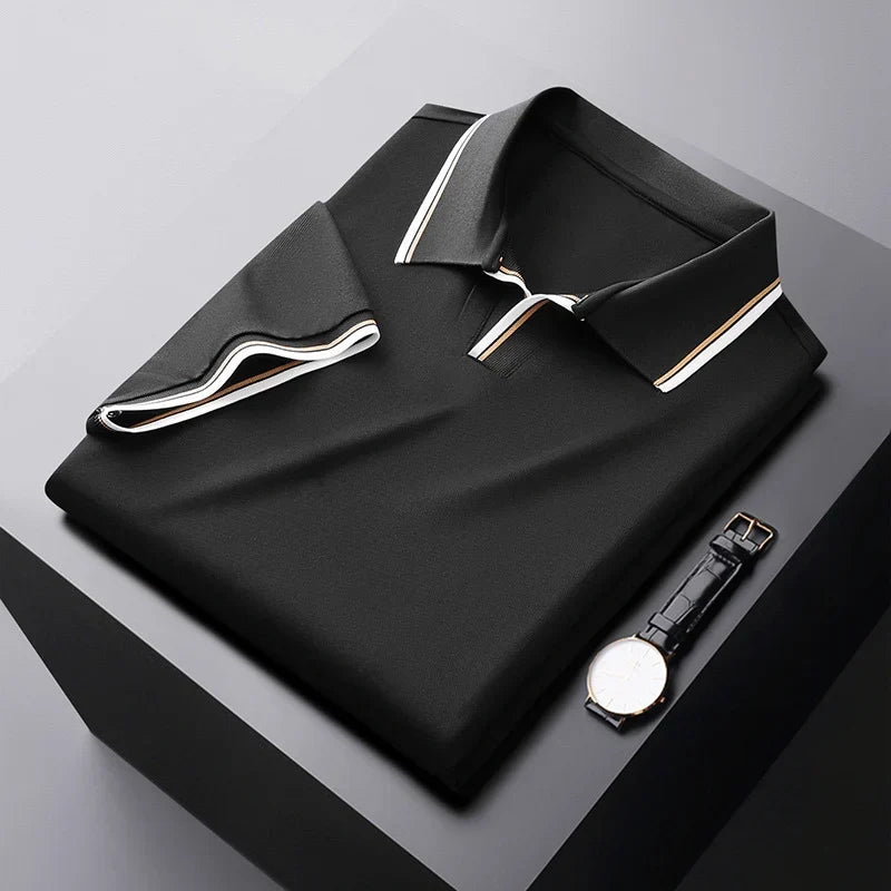 Vincenzo Prestige Zijde Polo Shirt