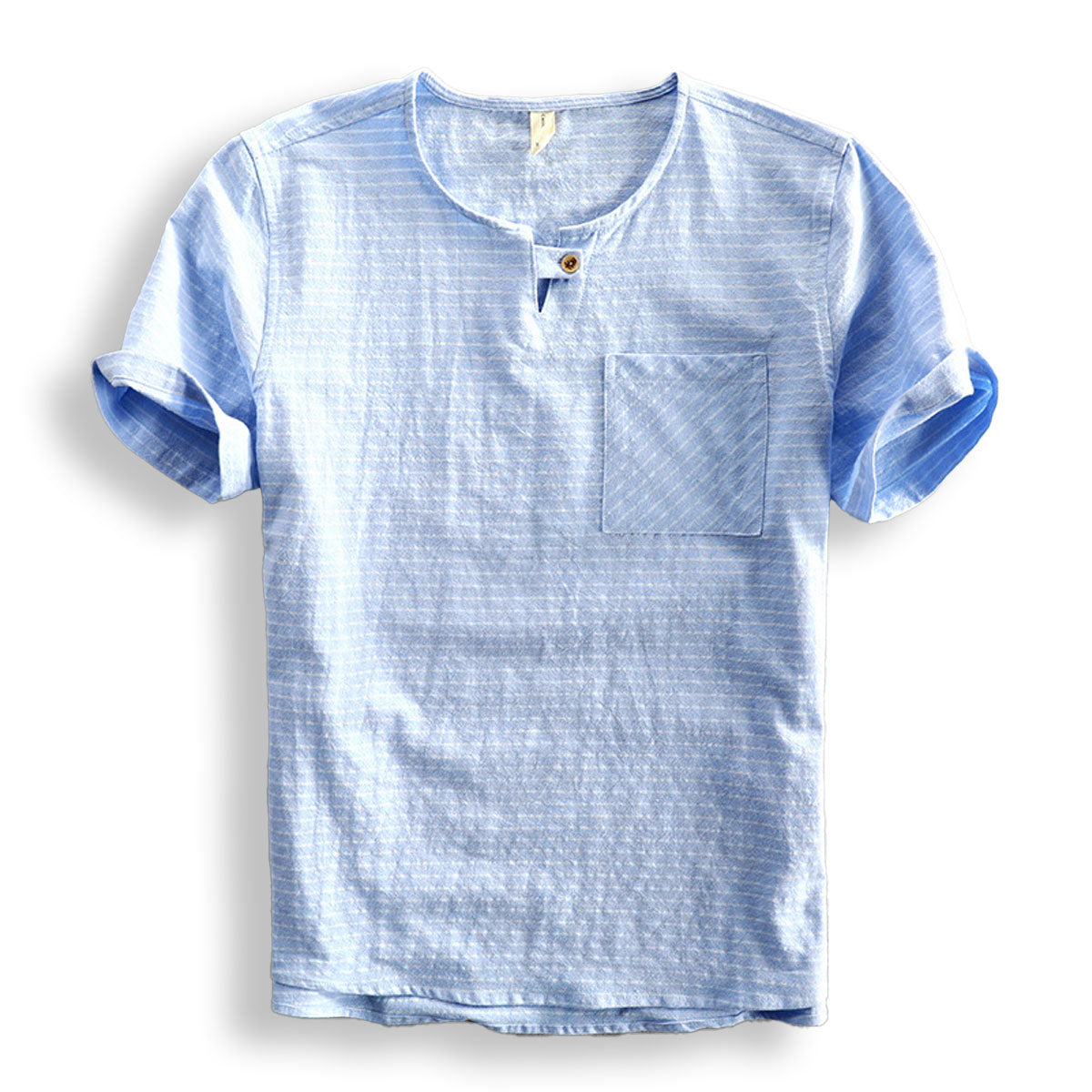 Van Belmont Gestreepte Katoenen T-shirt