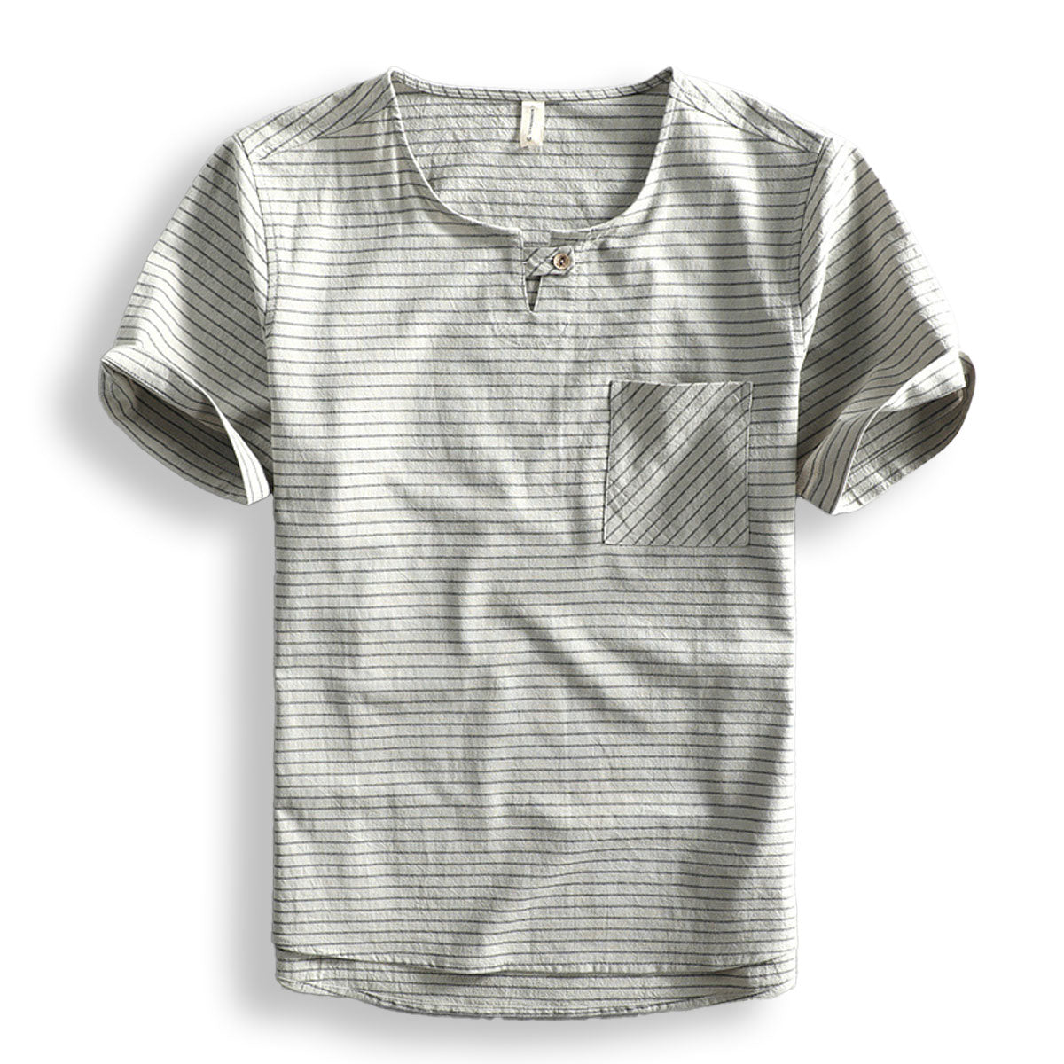 Van Belmont Gestreepte Katoenen T-shirt