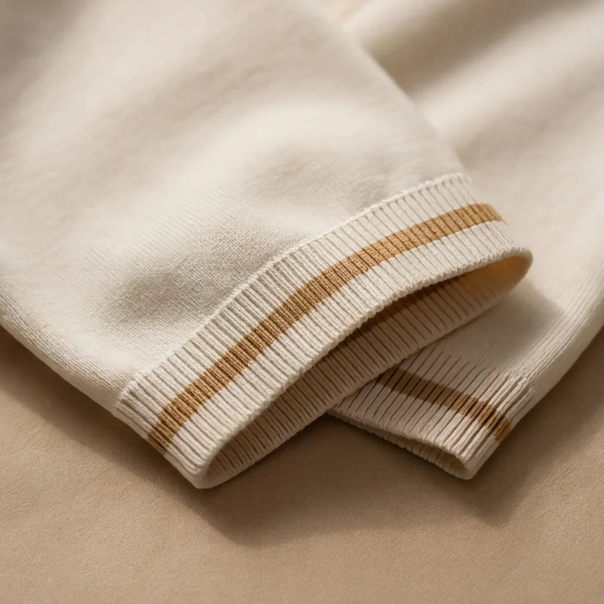 Amalfi Tipped Cuff Zip Polo
