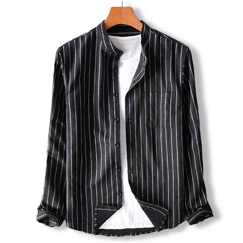 Edward Carter Regular Fit Katoenen Linnen Shirt