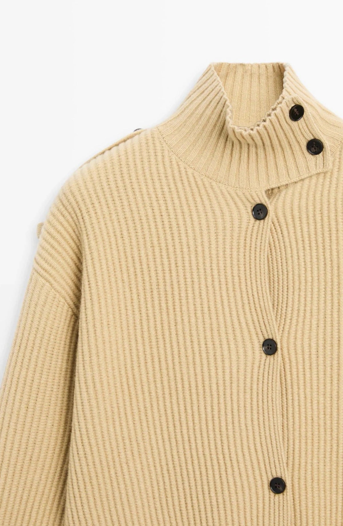 Vest Dames | Hoge Col met Contrasterende Knoopsluiting