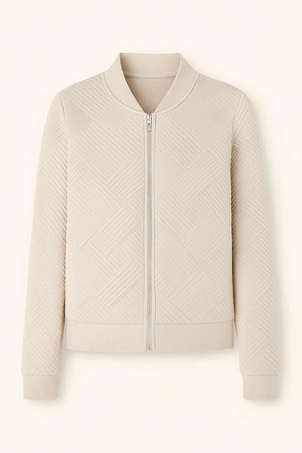 Vest Dames | Ritssluiting & Structuurpatroon