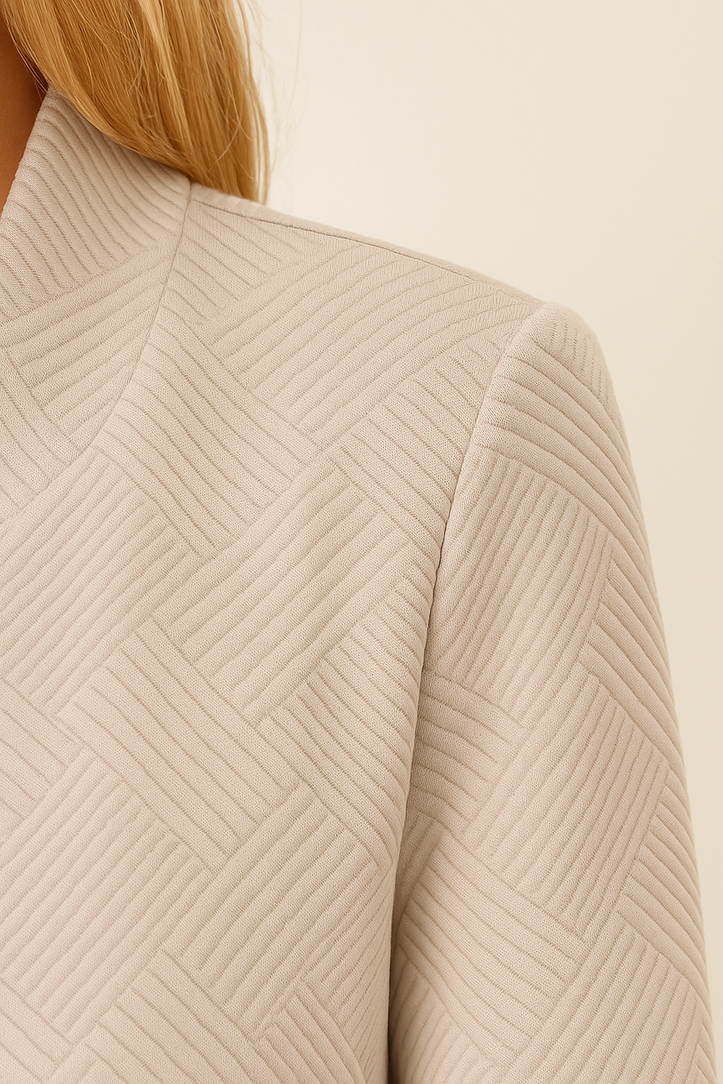 Vest Dames | Ritssluiting & Structuurpatroon