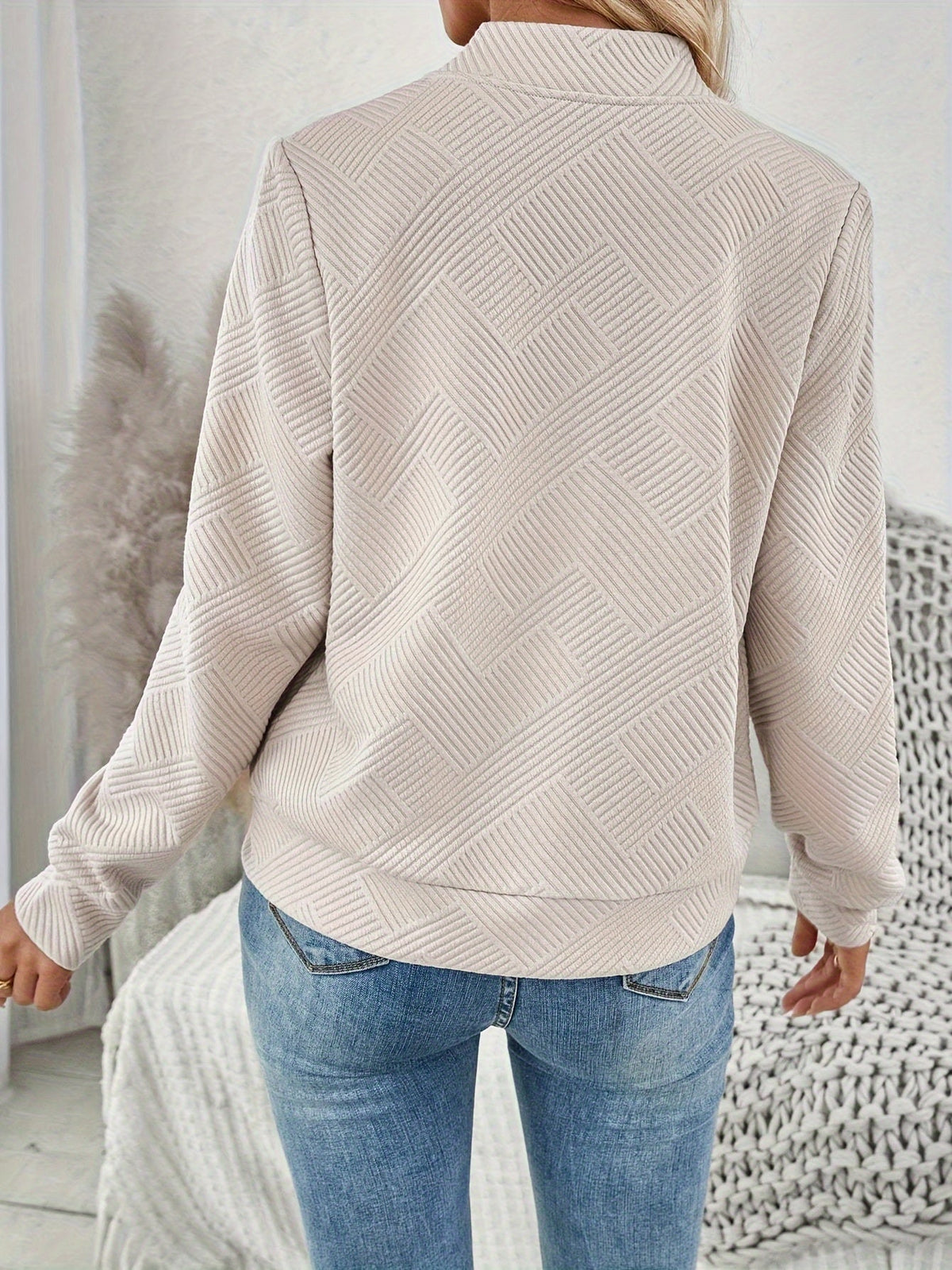 Vest Dames | Ritssluiting & Structuurpatroon