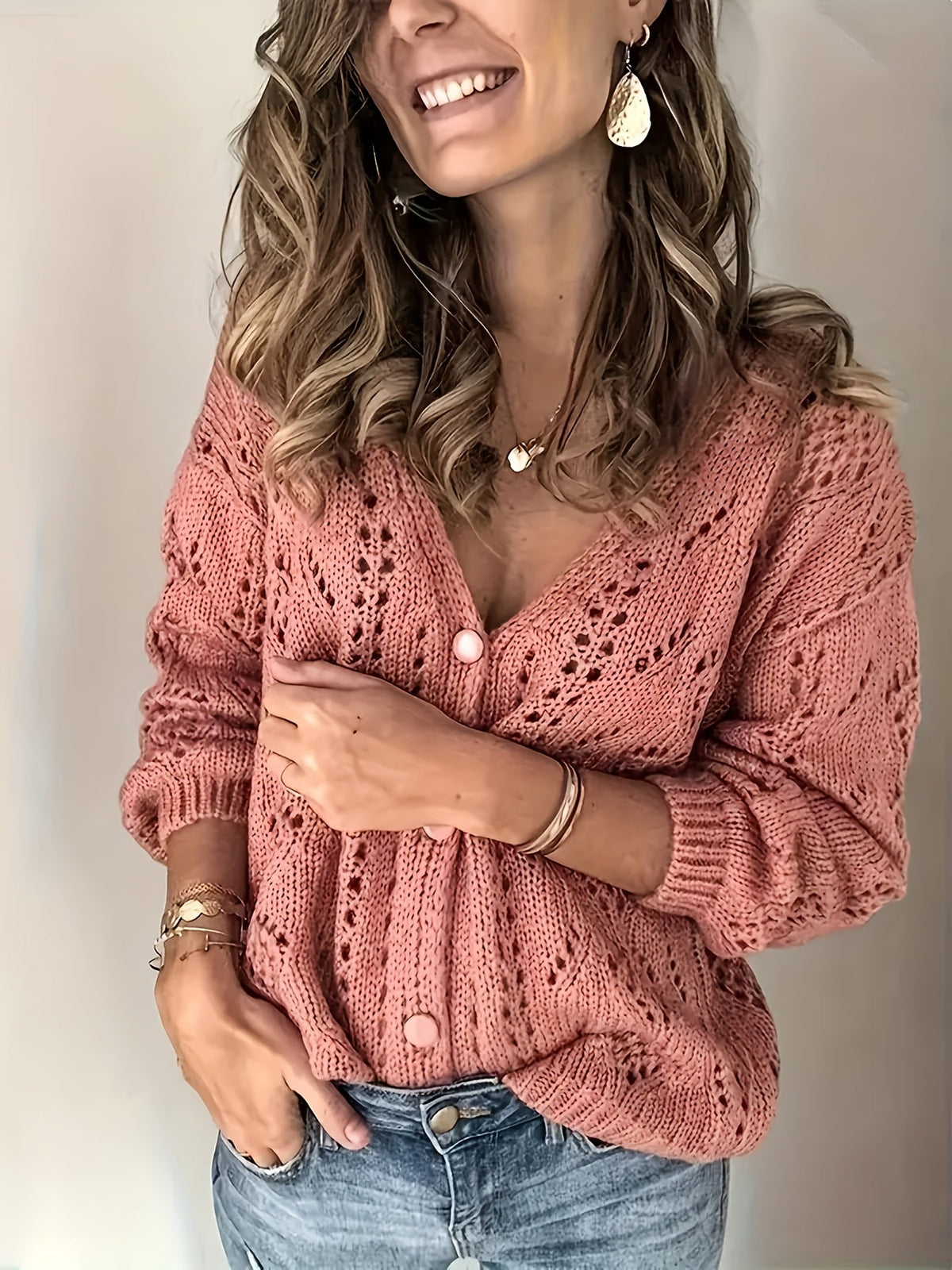 Vest Dames | Verfijnde Opengewerkte Details & V-hals