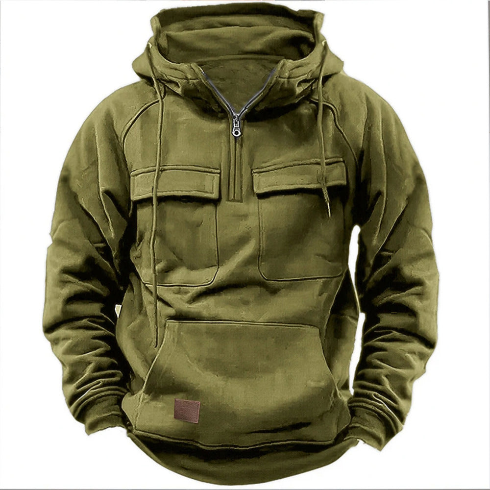 CHRIS – FUNCTIONELE HOODED PULLOVER