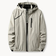 Hugo | Windbreaker jas met capuchon en borstzak met rits