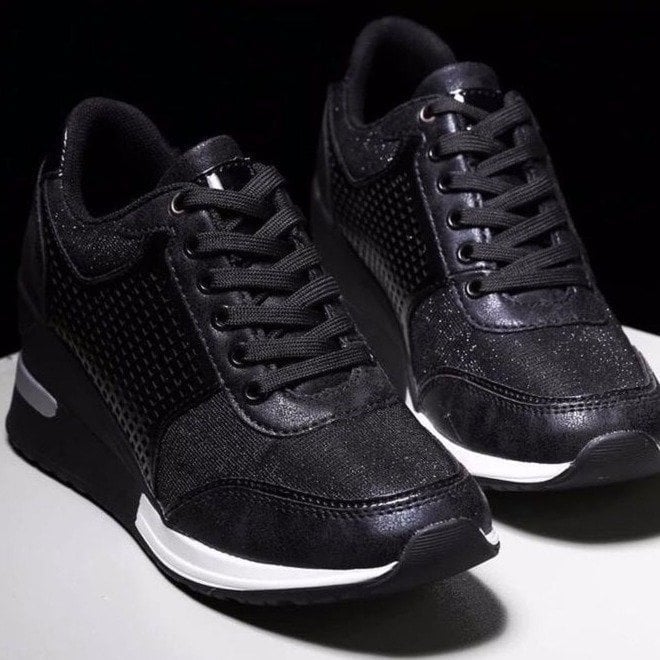 Sneakers Dames | Verborgen Sleehak & Alledaags Loopcomfort