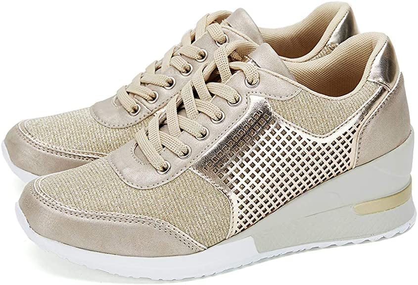Sneakers Dames | Verborgen Sleehak & Alledaags Loopcomfort