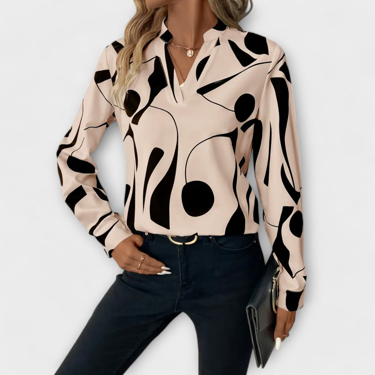 Zaylith | Elegante blouse met V-hals