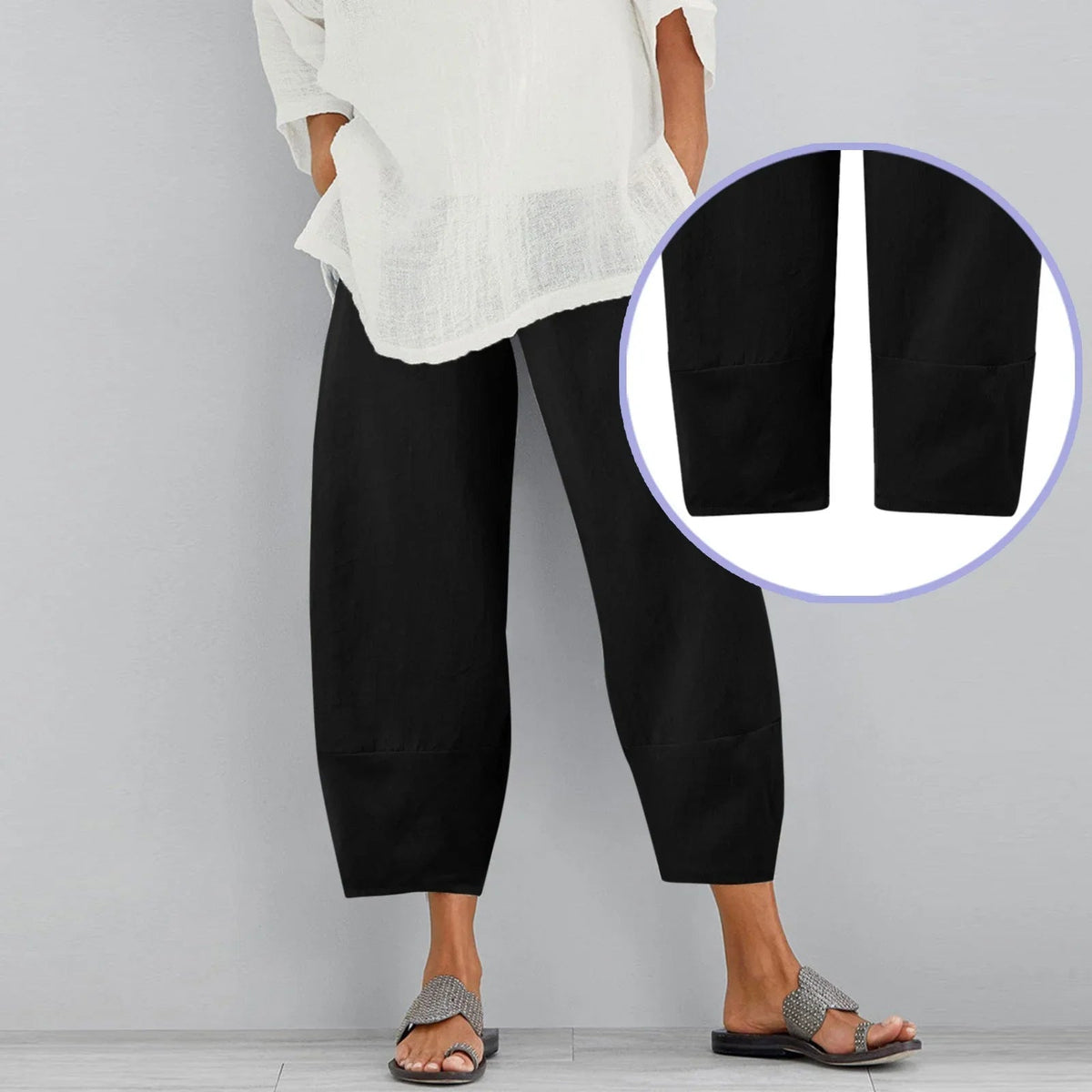 Zomer Broek Dames | Losvallend & Enkellang Silhouet