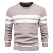 Casual Gestreepte Trui Voor Mannen Met Regular Fit