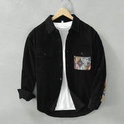 Vintage herenoverhemd met lange mouwen