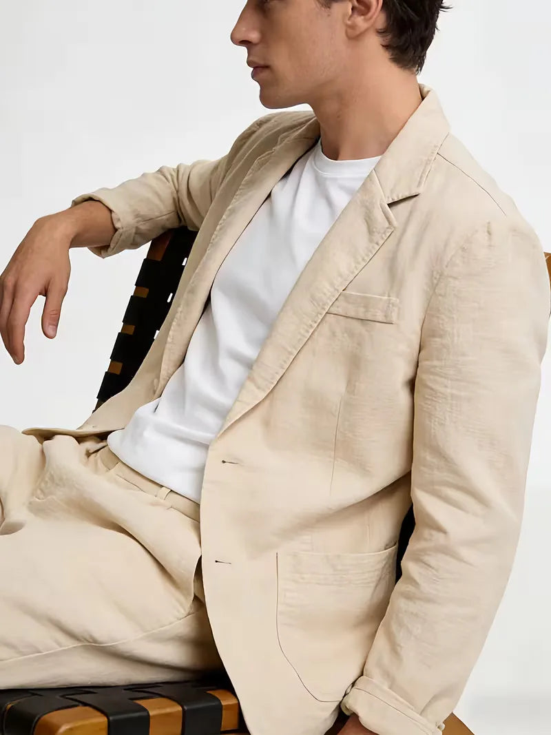 Blazer met notched lapel
