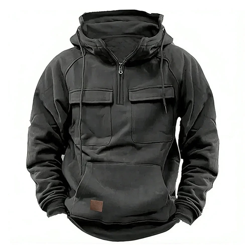 CHRIS – FUNCTIONELE HOODED PULLOVER