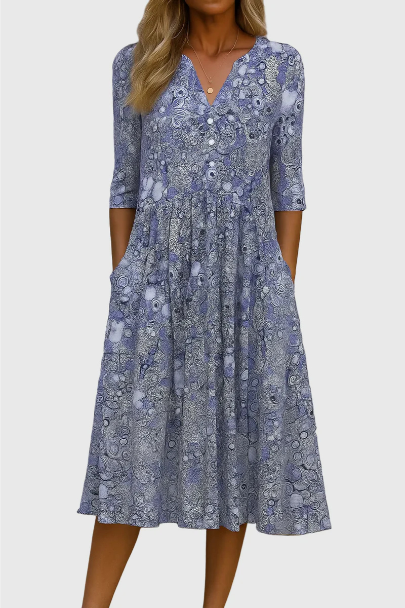 Maxi | Jurk met V-hals