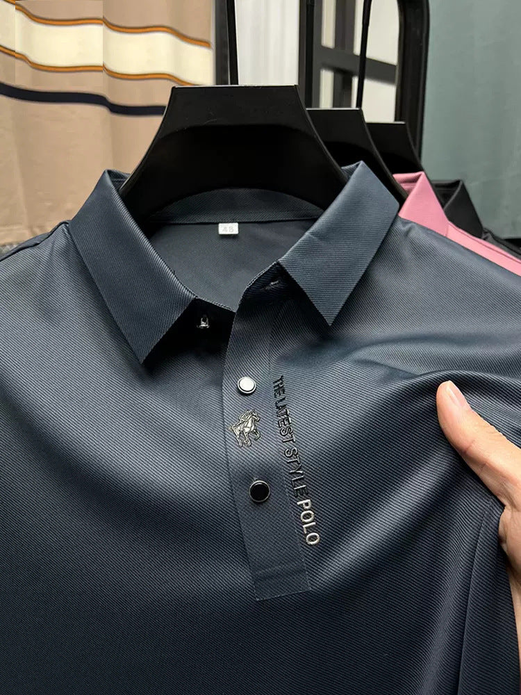 Luxe Ice Silk Polo voor Heren