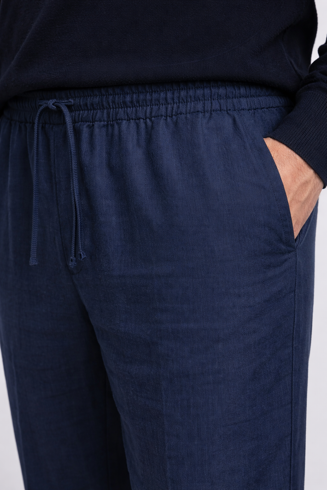Broek Heren Relaxed Fit Linnen Casual Zomer