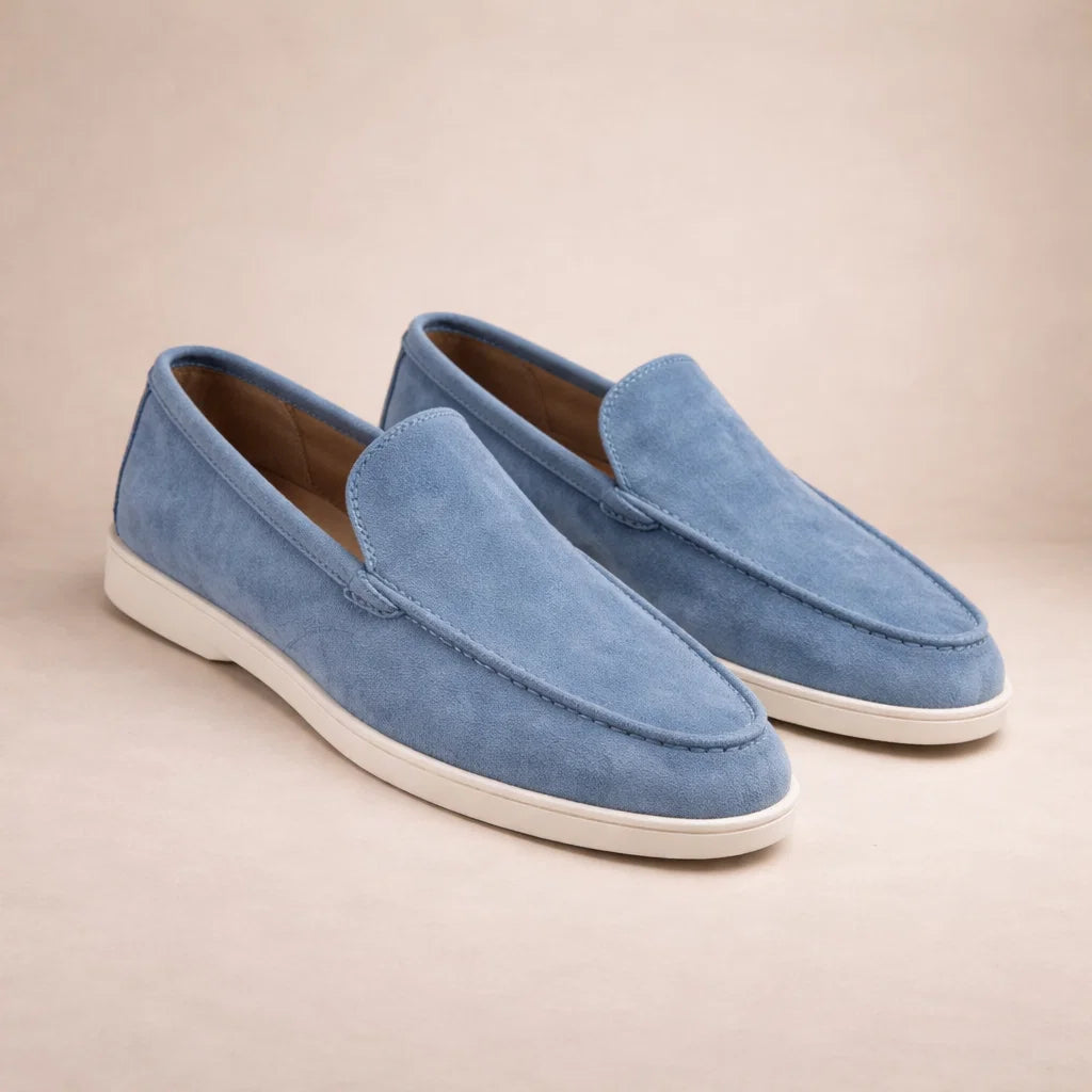 Casual loafers Heren Regular Fit Bovenwerk van leer Instapmodel