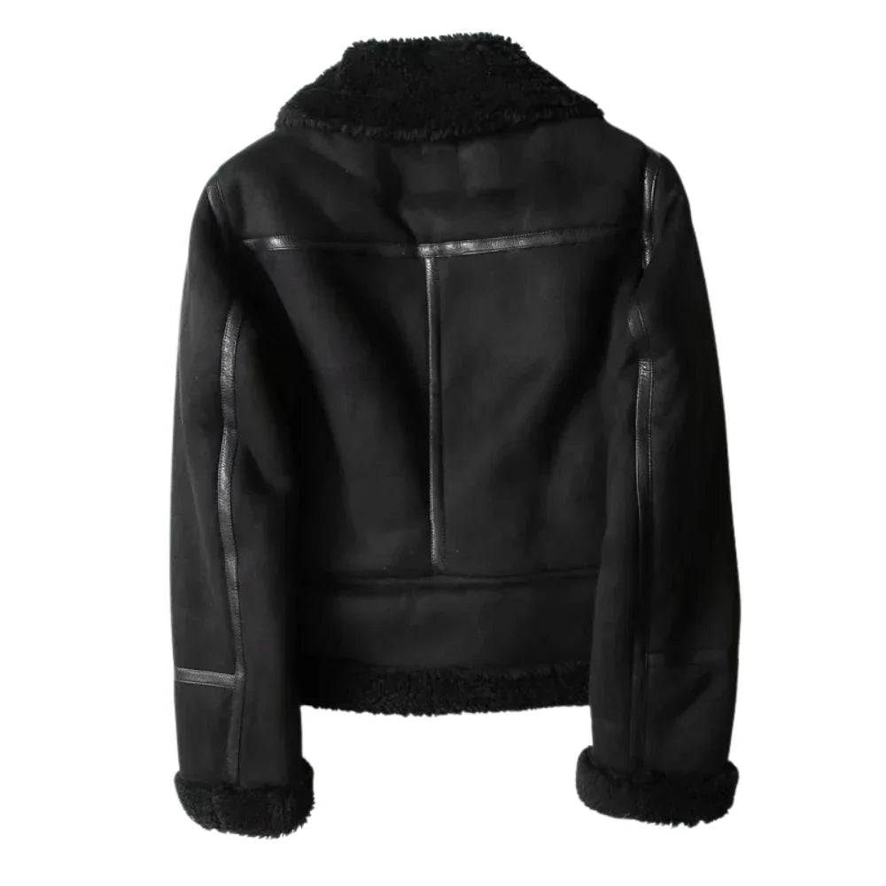 Colette Shearling Suède Jas