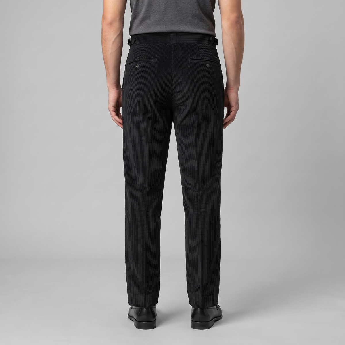 Corduroy Pleated Trousers Heren Tailored Classic Winter