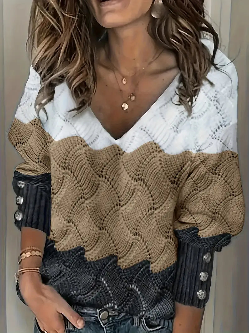 EMMA – COZY CHIC WAVE BREI SWEATER