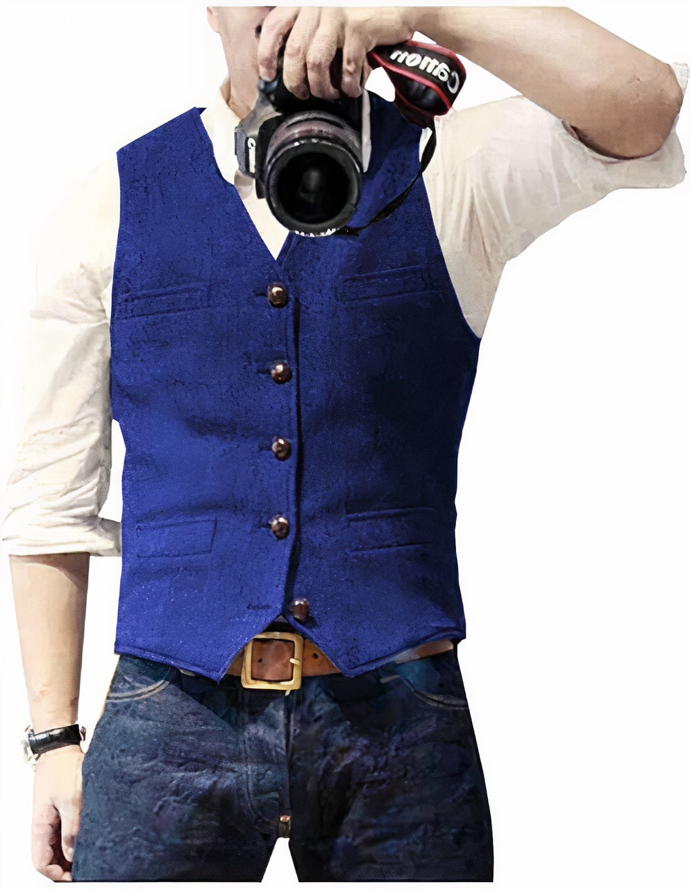 Daan | Stijlvol heren gilet met knopen