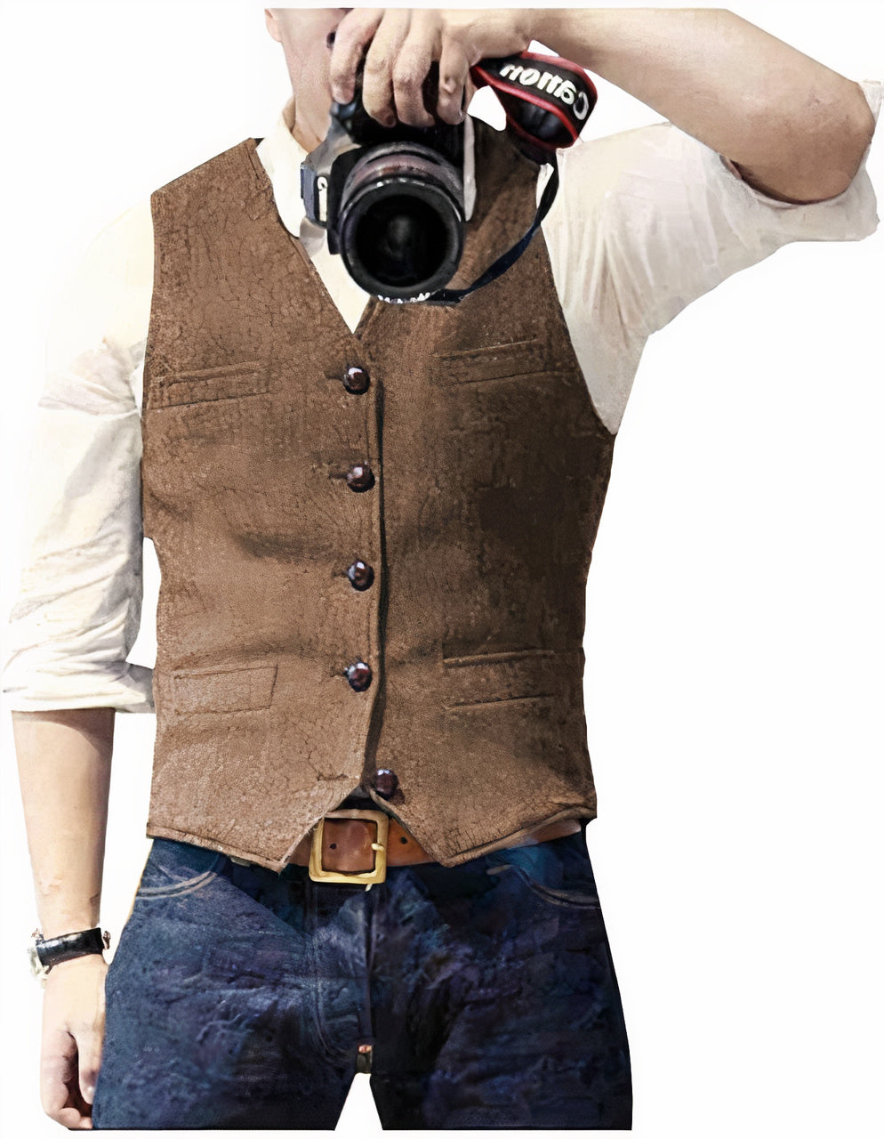Daan | Stijlvol heren gilet met knopen