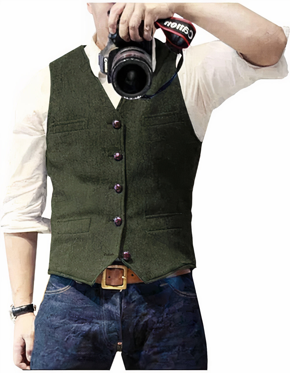 Daan | Stijlvol heren gilet met knopen