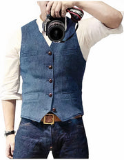 Daan | Stijlvol heren gilet met knopen