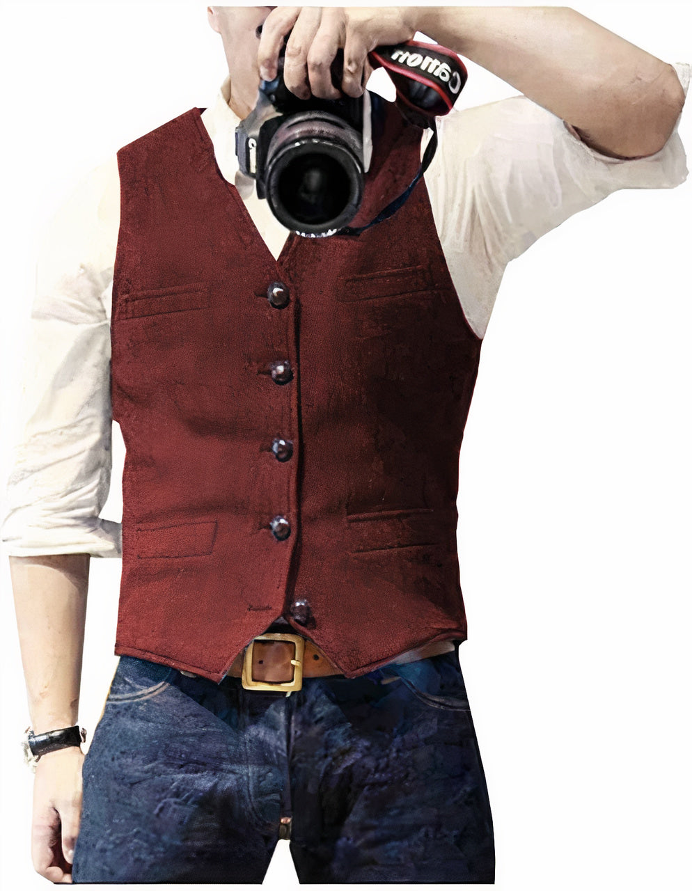 Daan | Stijlvol heren gilet met knopen