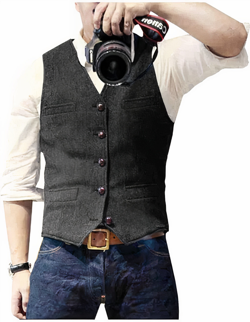 Daan | Stijlvol heren gilet met knopen