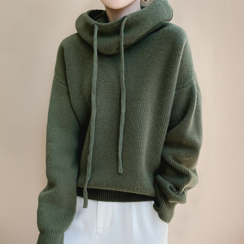 Elvire | Gezellige Hooded Pullover Stijl
