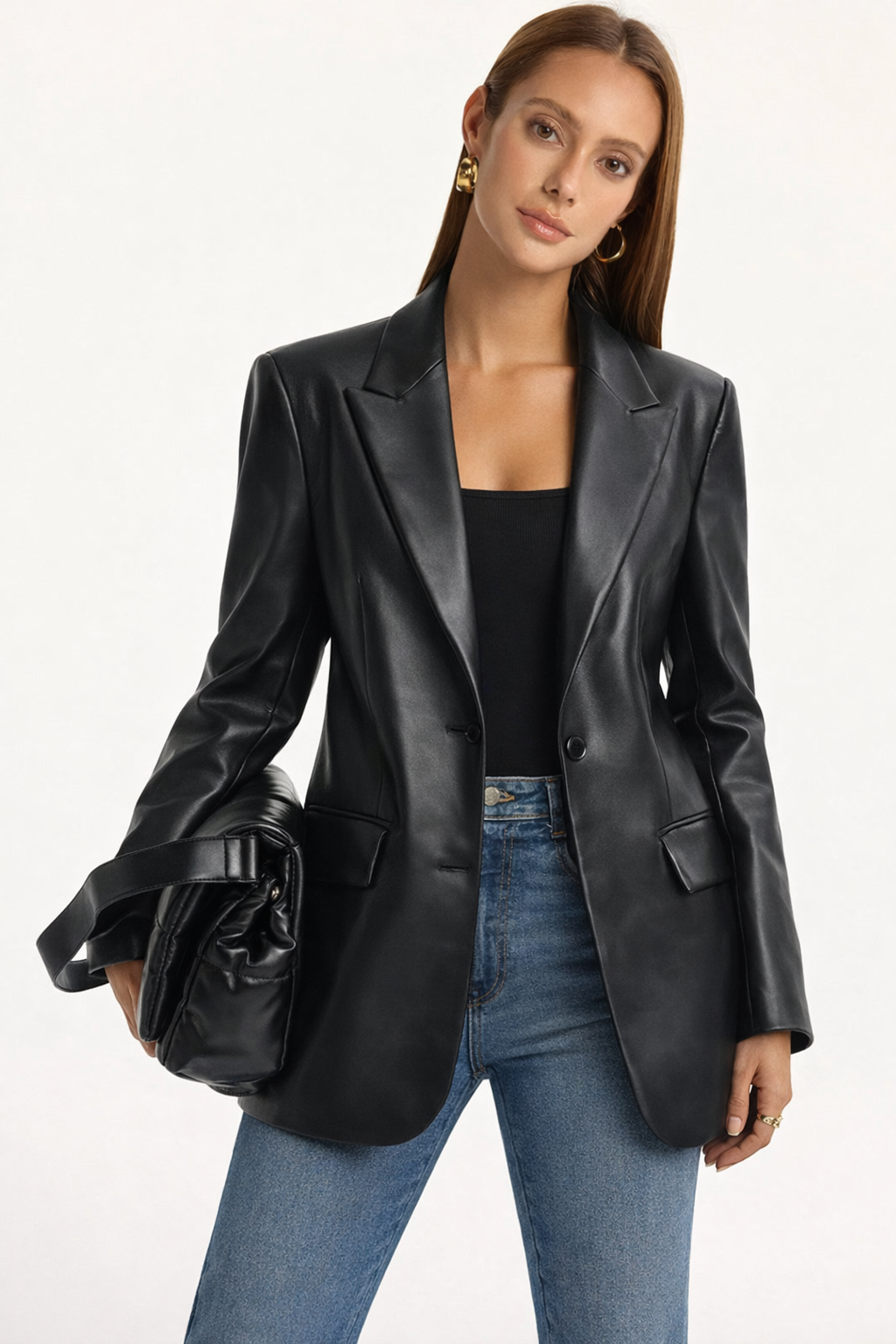 Dames Blazer Leer